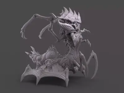 StarCraft2 Queen 3D print model