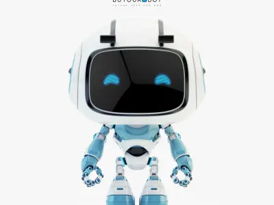 Lovely robot - friendly toy companion  3D model