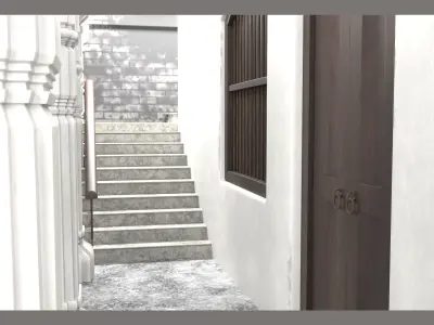 Exterior ExteriorDesign Low-poly 3D model