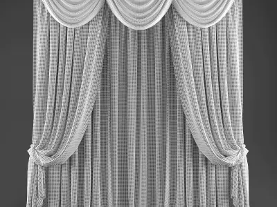 Curtains516 curtains Low-poly 3D model