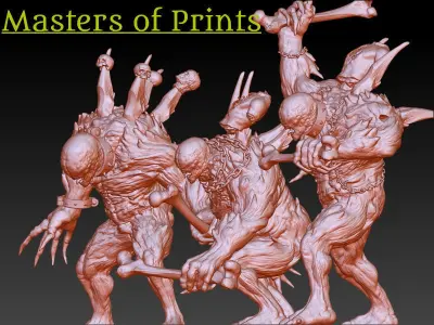 Monstrosities of the Tomb vol1      3 models 3D print model