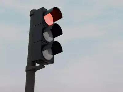 Traffic Light Free 3D model