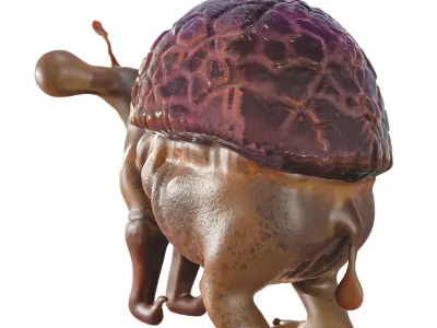 sci-fi Animals Low-poly 3D model