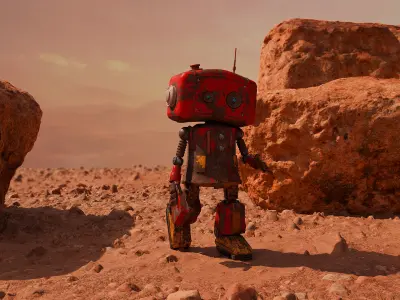 Rusted Robot 3D model