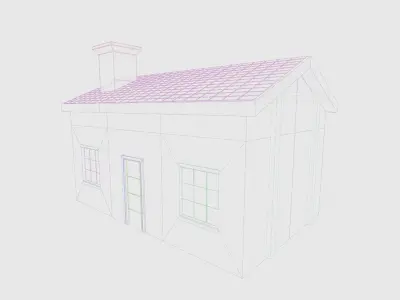 Farm Village 3D Model Pack  Assets for Games and Animation Low-poly 3D model