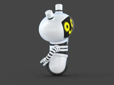  Cute Robot 3D Model Pack – High-Quality Rigged Characters 