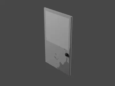Kitchen door Free 3D model