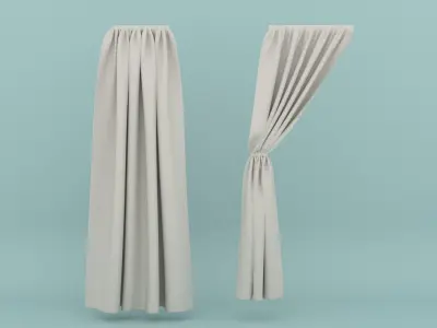 Curtain 3D model