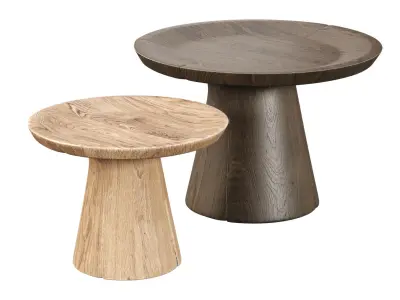 Margarete Wooden Coffee Table  3D model