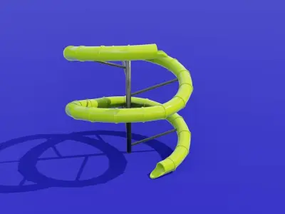 Water Slide  Low-poly 3D model get