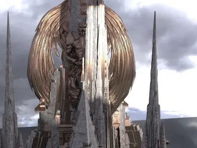 Mothership Colossal Halls Temples 3 3D model