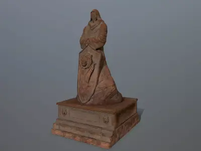 statue Low-poly 3D model