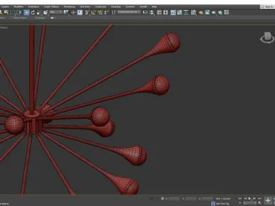 Lody Chandelier Low-poly 3D model