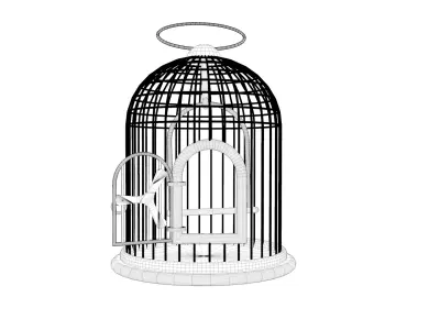 Bird Cage -01 3D model
