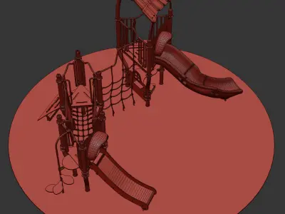 kids playground PICCOLO 3 FORESTIC JPX-0017 3D model