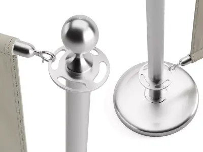 Cafe Barrier Modular Set   Vol 1 3D model