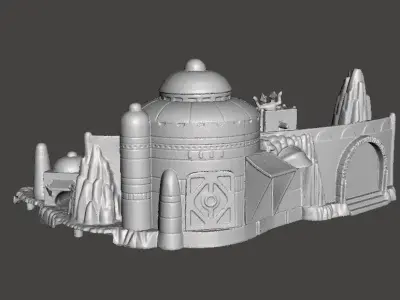 SW MOS ESPA DIORAMA VINTAGE FIGURE MODEL RACE SCENE 90s 3D print model