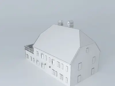 Old House European Style Low-poly 3D model