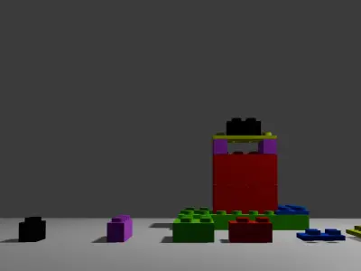 lego pieces for kids 3D model