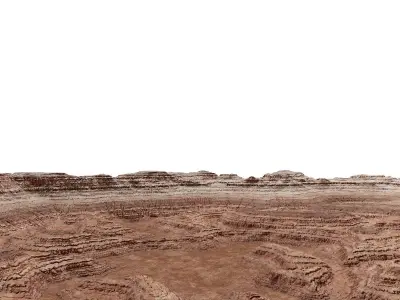 Terrain canyon 3D model