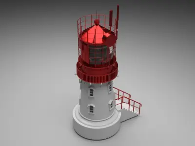 Lindessness Lighthouse 3D model
