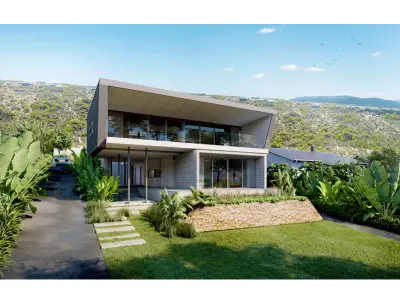 3D Modelling and Lumion 9 Scene RBeach House Complex Low-poly 3D model