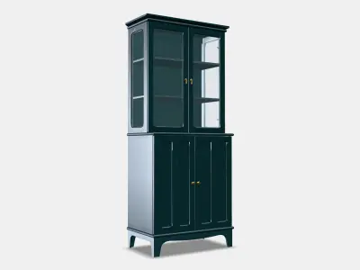 LOMMARP Cabinet with glass doors 3D model