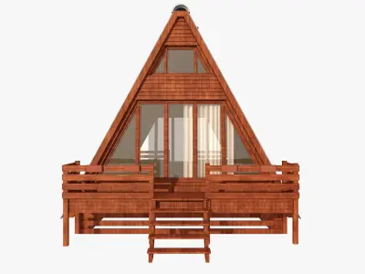 Bungalow House 3d model 3D model