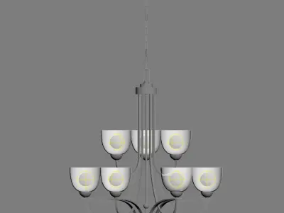 Bennington Collection four different chandeliers 3D model