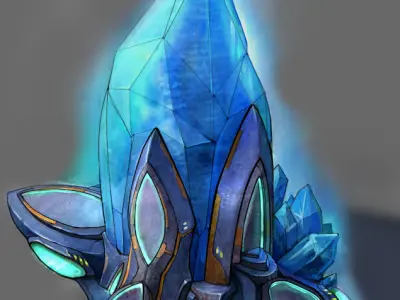 Energy-strong luminescence crystal 3D model