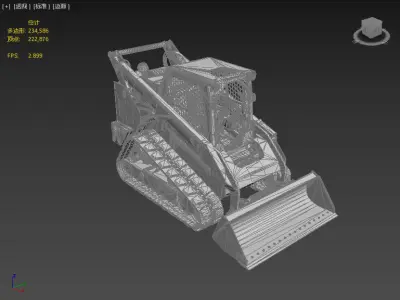 excavator Free low-poly 3D model