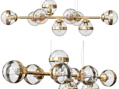 Greyson Chandelier 9 lamp 3D model