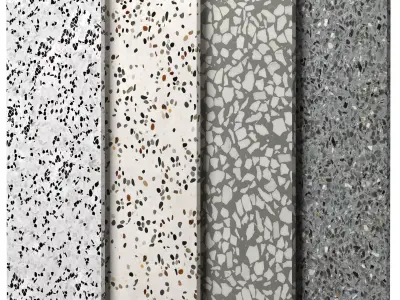 Terrazzo Porcelain tiles - set 01 Texture