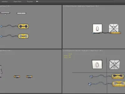 Cartoon Switch and Sockets Low-poly 3D model