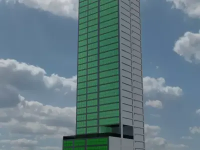PREDIO DE VIDRO 3D model