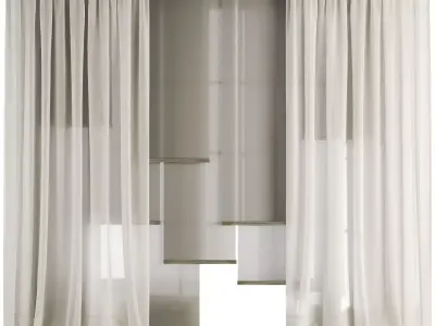 Silk and Cotton Curtain Low-poly 3D model purchase