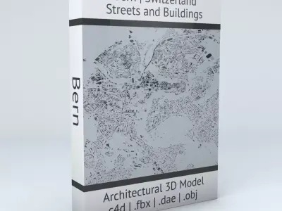 Bern Streets and Buildings 3D model