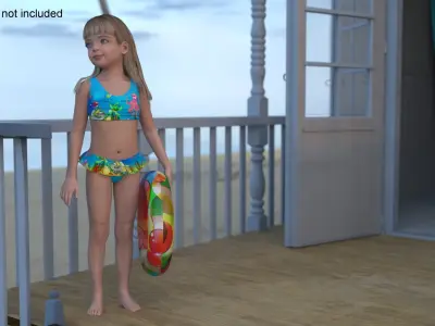  Beach Hut on Sea Shore 