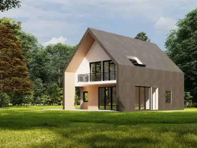 Modern House 005 3D model