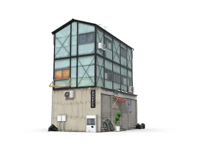 Tokyo House 007 Low-poly 3D model