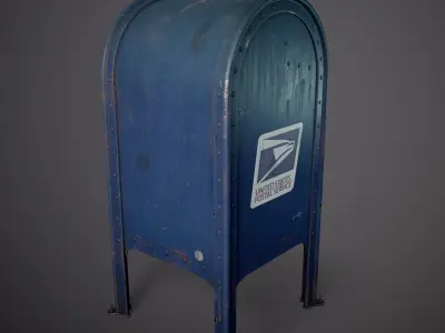 Mailbox - Gameready Asset Low-poly 3D model