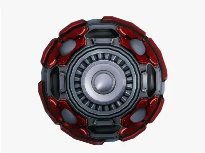 Sci-fi grenade-mine low poly Low-poly 3D model