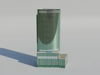 NYC 200 West Street - Goldman Sachs Global Low-poly 3D model