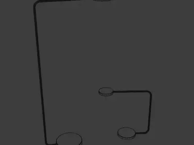 Ypperlig Lamps IKEA Hay Light LED Family Low-poly 3D model