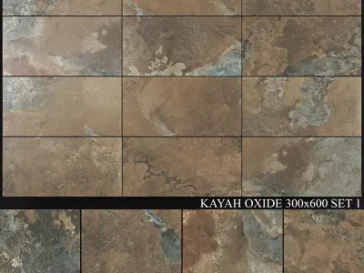 Yurtbay Seramik Kayah Oxide 300x600 Set 1 3D model