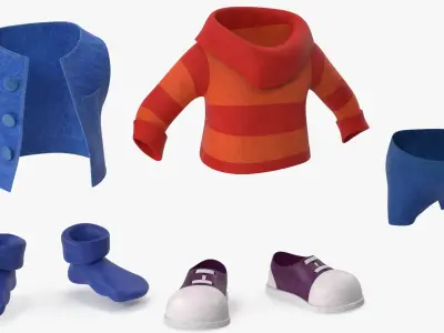  Cartoon Costume Blue 