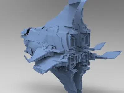 Star Glider Ship 1 3 3D model
