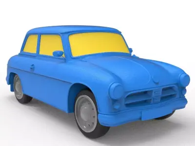 AWZ P70 Zwickau 1955 Classic Car 3D print model