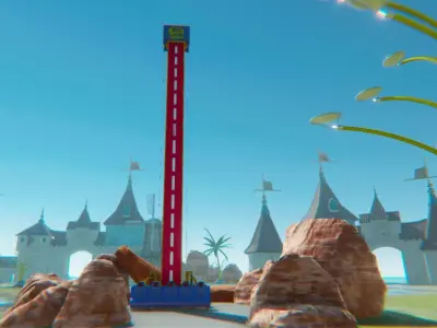 Free fall small 3D model