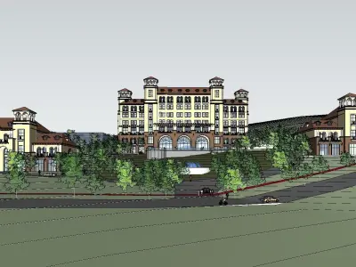 vacation spot-Resort-Fashion Leisure Hotel-0161 3D model